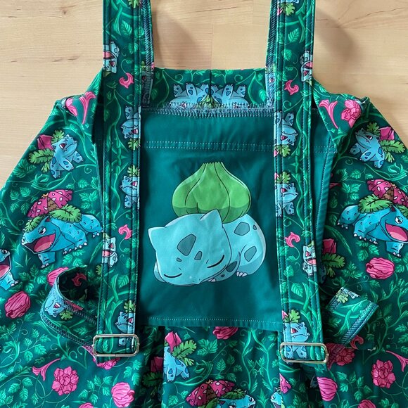 BlackMilk Women's Bulbasaur Pokemon Apron Dress size Small Adjustable Straps - Picture 3 of 6